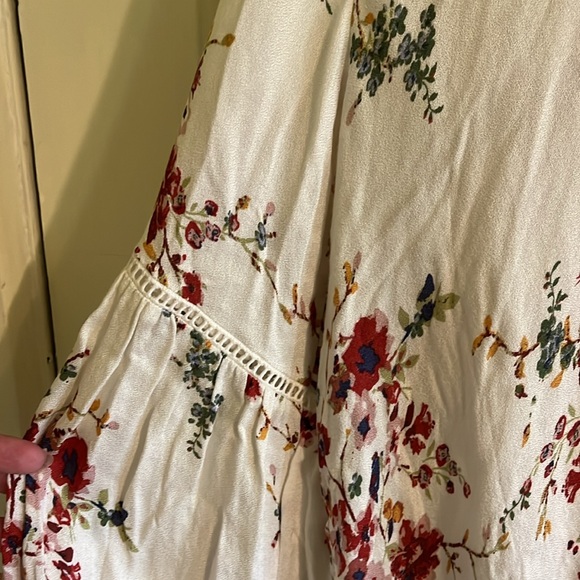 Lovestitch boho women’s floral faux wrap blouse size large - Picture 4 of 10